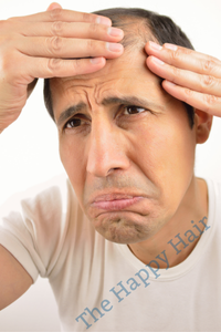 Hair fair worrying face